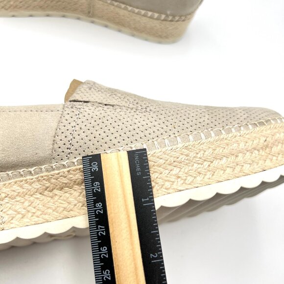 Dr Scholls Womens Sunray Greige Oatmeal Platforms Espadrilles Loafers Shoes - Picture 14 of 14